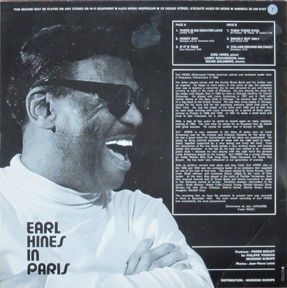 Earl Hines : In Paris (LP)