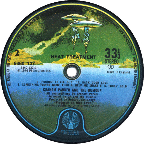 Graham Parker And The Rumour : Heat Treatment (LP, Album)