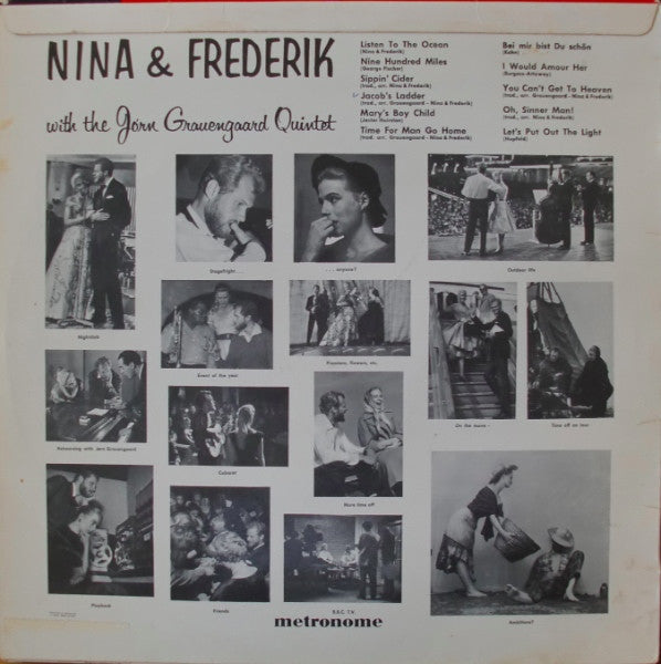 Nina & Frederik With Jørn Grauengaards Kvintet : Nina & Frederik With The Jørn Grauengaard Quintet (LP, Album)