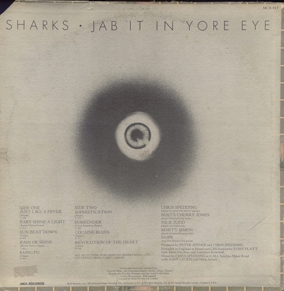 Sharks (8) : Jab It In Yore Eye (LP)