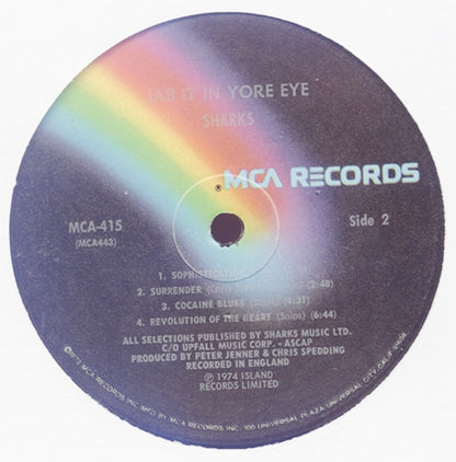 Sharks (8) : Jab It In Yore Eye (LP)