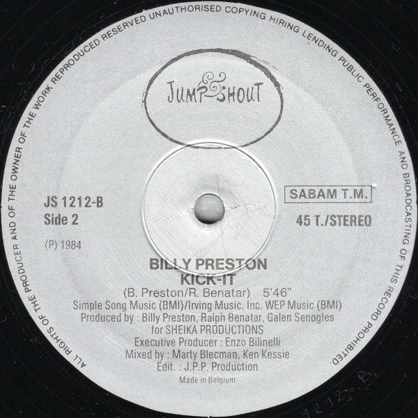 Billy Preston : And Dance / Kick-It (12", Maxi)