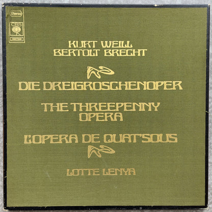 Kurt Weill, Bertolt Brecht - Lotte Lenya : Die Dreigroschenoper = The Threepenny Opera = L'opéra De Quat'sous (2xLP + Box, RE)