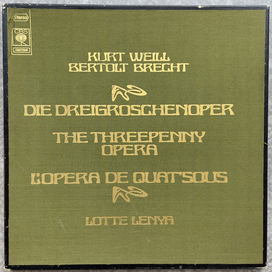 Kurt Weill, Bertolt Brecht - Lotte Lenya : Die Dreigroschenoper = The Threepenny Opera = L'opéra De Quat'sous (2xLP + Box, RE)