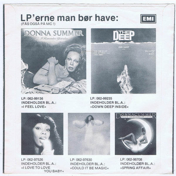 Donna Summer, John Barry : Down Deep Inside (7", Single)