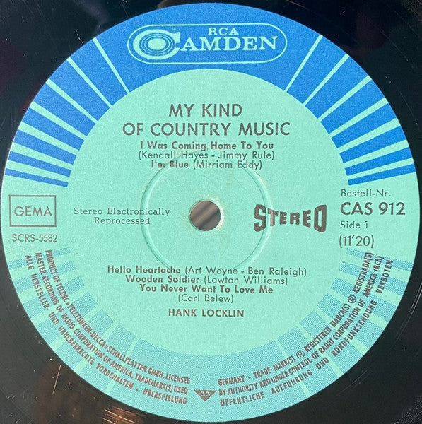 Hank Locklin : My Kind Of Country Music (LP, Album)