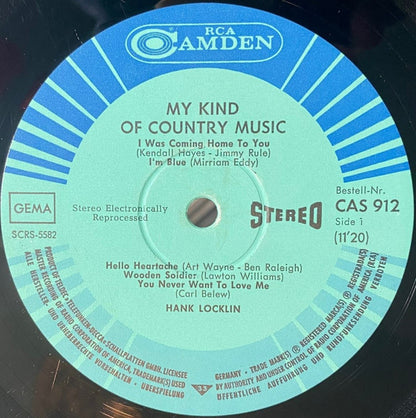Hank Locklin : My Kind Of Country Music (LP, Album)