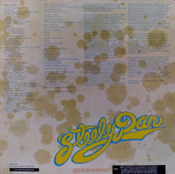 Steely Dan : Can't Buy A Thrill (LP, Album, RE)