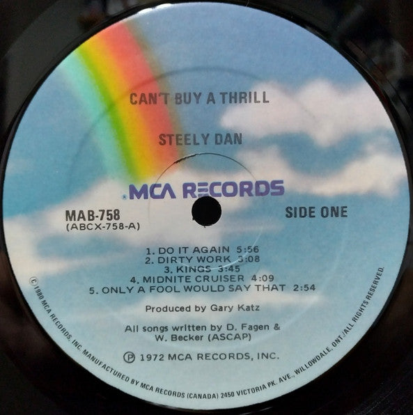 Steely Dan : Can't Buy A Thrill (LP, Album, RE)
