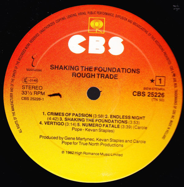 Rough Trade : Shaking The Foundations (LP, Album)