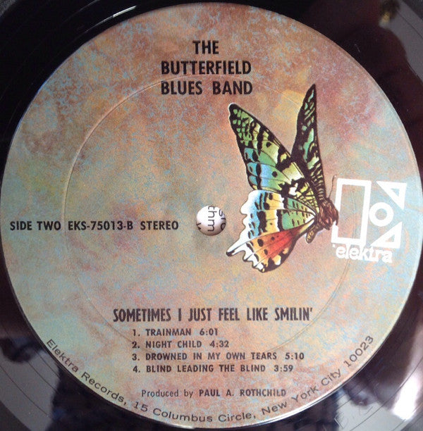 The Paul Butterfield Blues Band : Sometimes I Just Feel Like Smilin' (LP, Album, San)