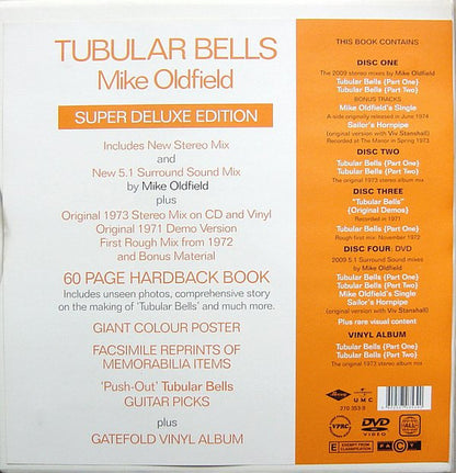Mike Oldfield : Tubular Bells (Box, Dlx, RE, Har + 3xCD, Album + DVD-V, Album, Mu)