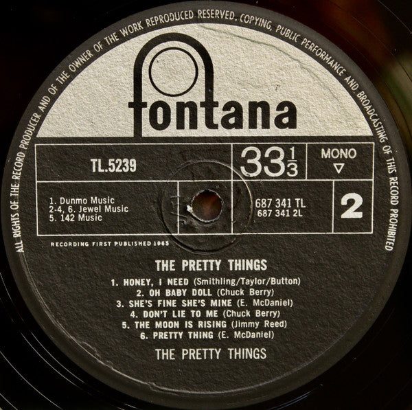 The Pretty Things : The Pretty Things (LP, Album, Mono)