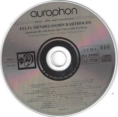 Felix Mendelssohn-Bartholdy, Akademisches Orchester Freiburg · Freiburger Kantatenchor · Wolfgang Failer : Psalmen (CD)