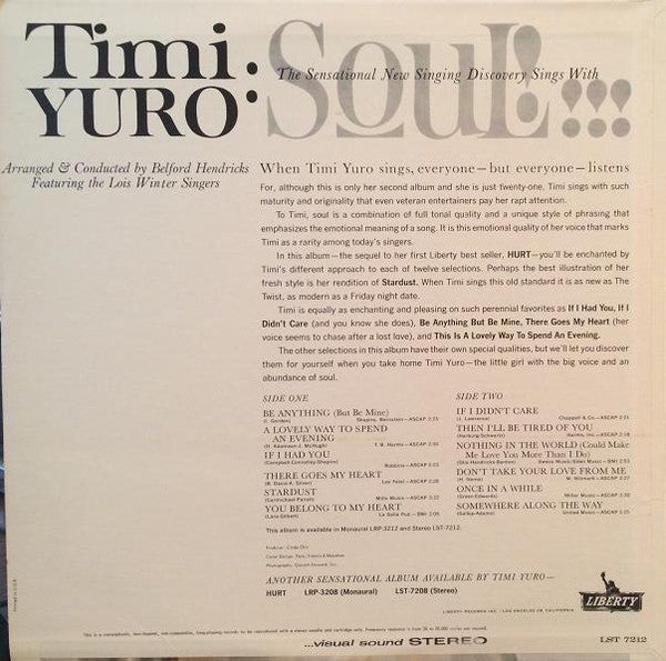 Timi Yuro : Soul! (LP, Album)