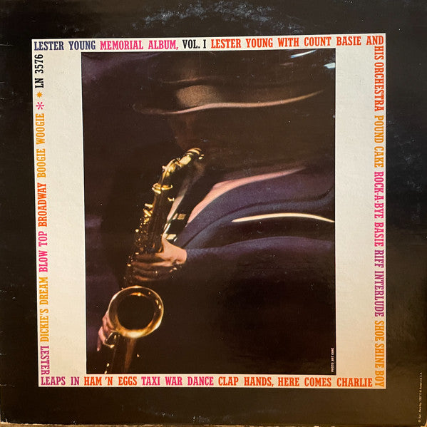 Lester Young : Lester Young Memorial Album, Vol. I (LP, Album, Comp)