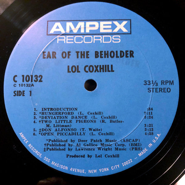 Lol Coxhill : Ear Of Beholder (2xLP, Album, ARP)