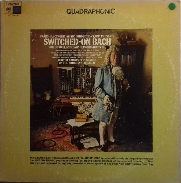 Walter Carlos : Switched-On Bach (LP, Album, Quad)