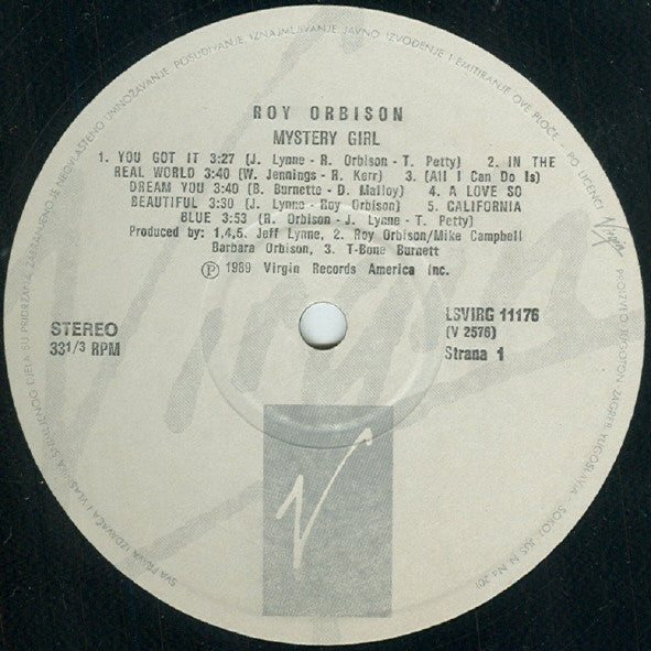 Roy Orbison : Mystery Girl (LP, Album, Gat)