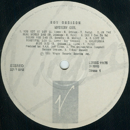 Roy Orbison : Mystery Girl (LP, Album, Gat)