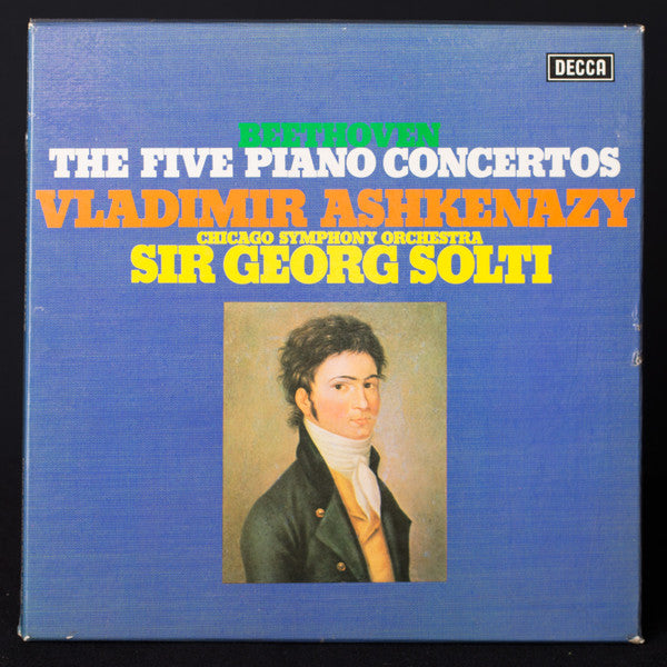 Ludwig van Beethoven, Vladimir Ashkenazy, Chicago Symphony Orchestra, Georg Solti : The Five Piano Concertos (4xLP + Box)