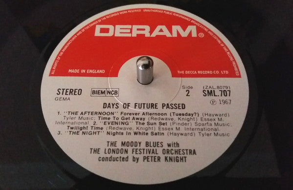 The Moody Blues With The London Festival Orchestra Conducted By Peter Knight (5) : Days Of Future Passed (LP, Album, RP)