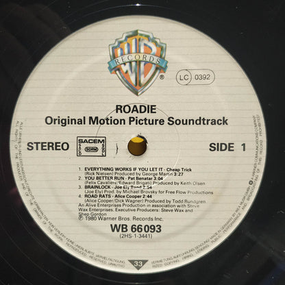 Various : Roadie (Original Motion Picture Sound Track) (2xLP, Album, Comp)