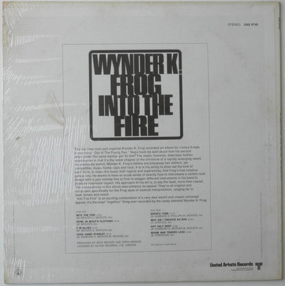 Wynder K. Frog : Into The Fire (LP, Album)