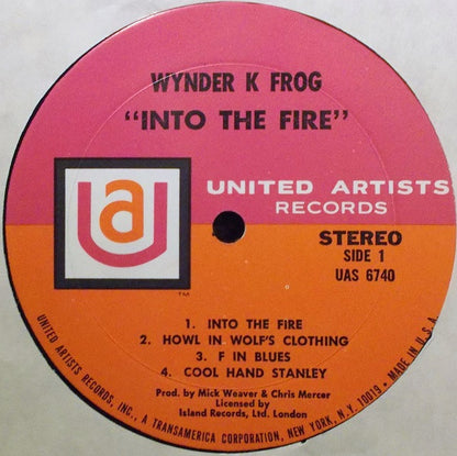 Wynder K. Frog : Into The Fire (LP, Album)