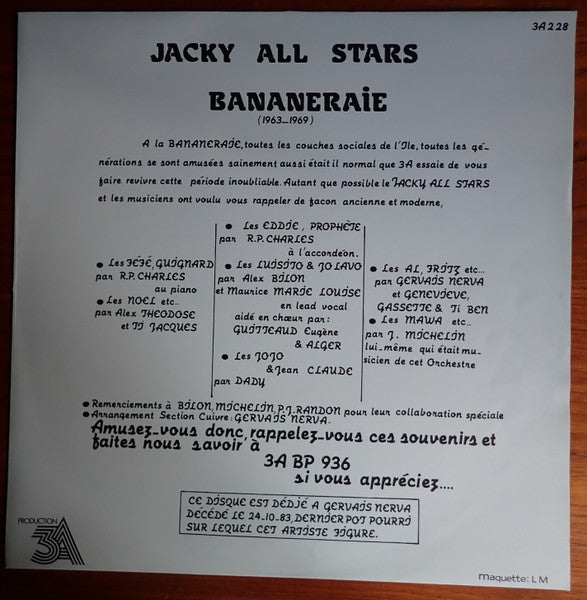 Jacky All Stars / C.C. All Stars : Jacky & C.C. All Stars (LP)