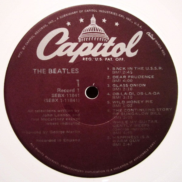 The Beatles : The Beatles (2xLP, Album, Ltd, RE, Whi)