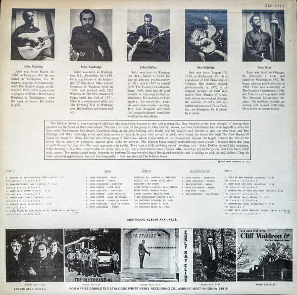 The Seldom Scene : Act 1 (LP, Album)