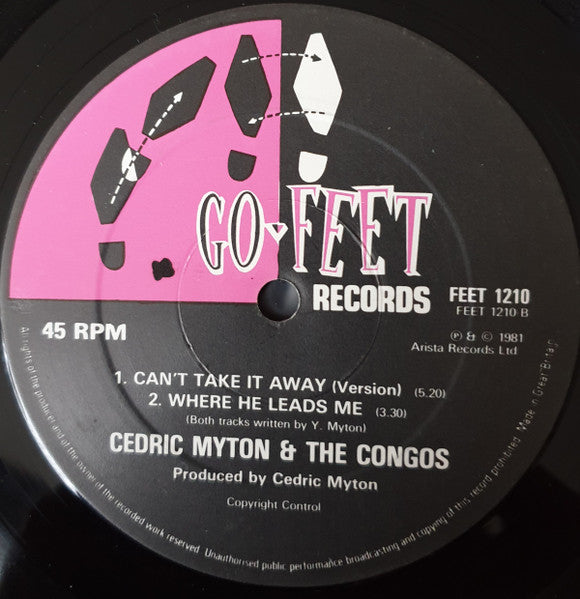 Cedric Myton & The Congos : Can't Take It Away (12", Single)