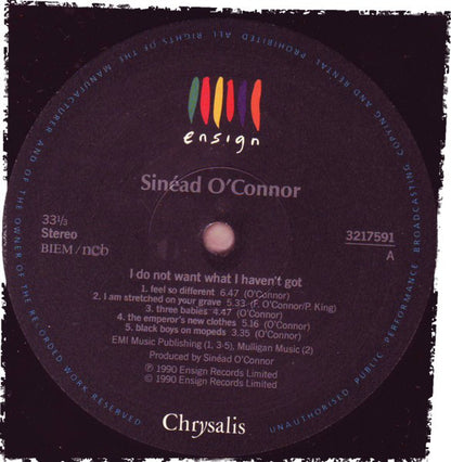 Sinéad O'Connor : I Do Not Want What I Haven't Got (LP, Album)