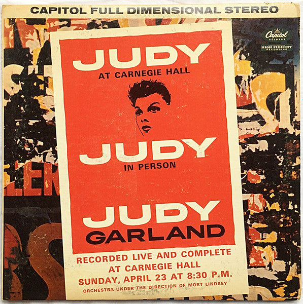 Judy Garland : Judy At Carnegie Hall - Judy In Person (2xLP, Album, RE, Win)