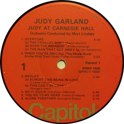 Judy Garland : Judy At Carnegie Hall - Judy In Person (2xLP, Album, RE, Win)