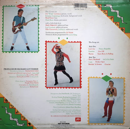 Joe King Carrasco & The Crowns : Party Weekend (LP, Album, Pin)