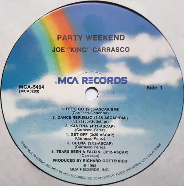 Joe King Carrasco & The Crowns : Party Weekend (LP, Album, Pin)