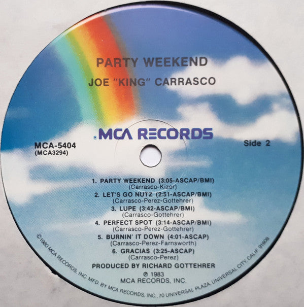 Joe King Carrasco & The Crowns : Party Weekend (LP, Album, Pin)