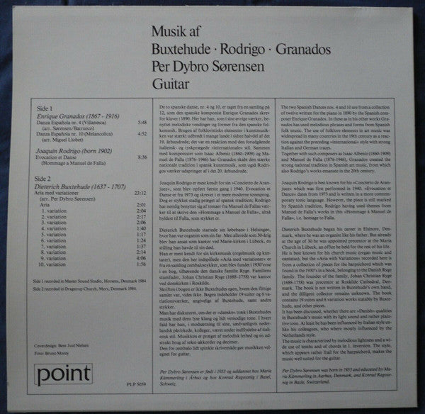 Per Dybro Sørensen : Musik Af Buxtehude - Rodrigo - Granados (LP, Album)