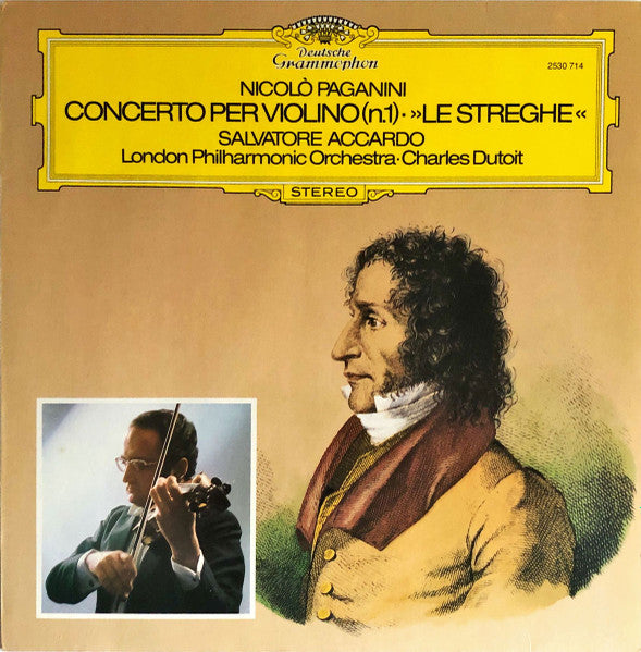 Niccolò Paganini, Salvatore Accardo, London Philharmonic Orchestra, Charles Dutoit : Concerto Per Violino (n.1). "Le Streghe" (LP)