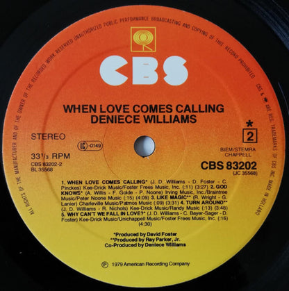 Deniece Williams : When Love Comes Calling (LP, Album)