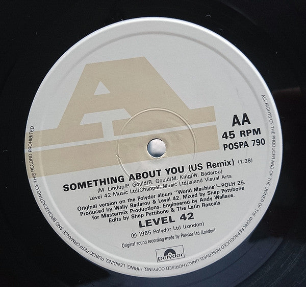 Level 42 : Lessons In Love (Extended Version) (12", Promo)