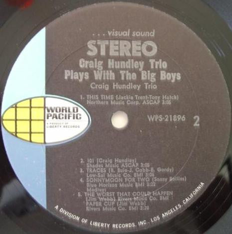 Craig Hundley Trio + Orchestra (14) : Craig Hundley Trio Plays With The Big Boys (LP, Album)