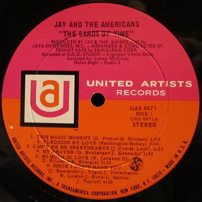 Jay & The Americans : Sands Of Time (LP, Album, Gat)