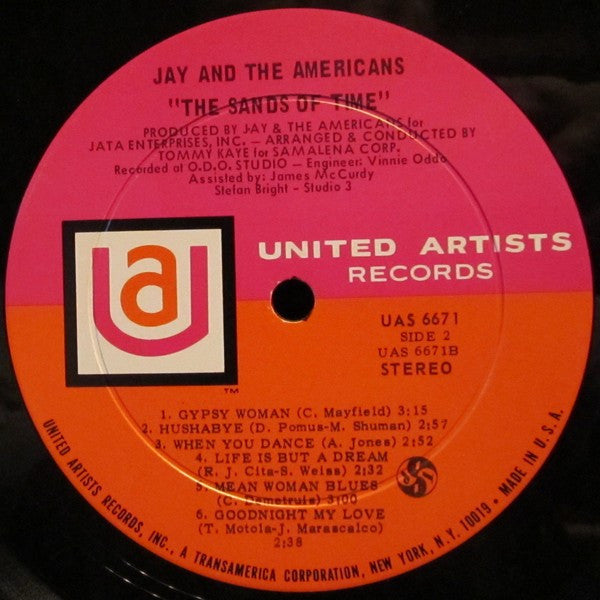 Jay & The Americans : Sands Of Time (LP, Album, Gat)