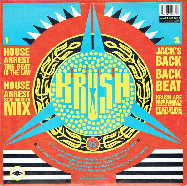 Krush : House Arrest (12", EP)