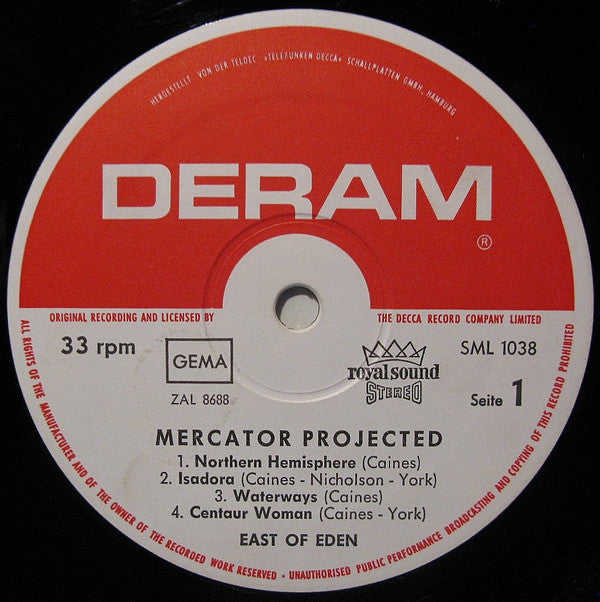 East Of Eden (2) : Mercator Projected (LP, Album)