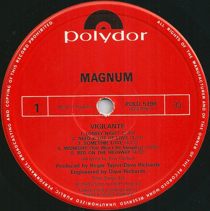 Magnum (3) : Vigilante (LP, Album)