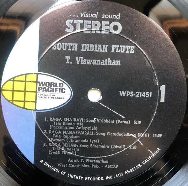 Tanjore Viswanathan : South Indian Flute (LP, Album, All)